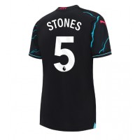 Camisa de Futebol Manchester City John Stones #5 Equipamento Alternativo Mulheres 2023-24 Manga Curta